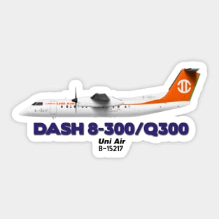 DeHavilland Canada Dash 8-300/Q300 - Uni Air Sticker